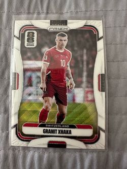 GRANT XHAKA 18/20 White Wave 2026 World Cup Prizm Switzerland