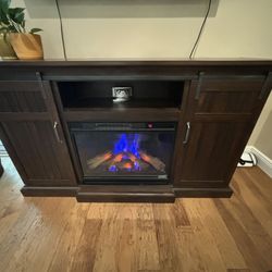 Electric Fireplace 🔸 Under TV Storage 🔶 Console 🔸 Shelf