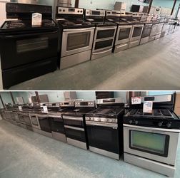 HUGE SELECTION OF STAINLESS STOVES, IN GREAT CONDITION 