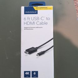 6 Foot USB-c To HDMI cable