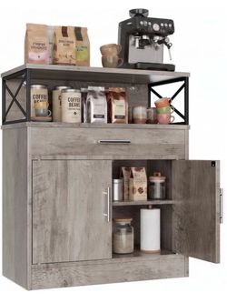 Farmhouse Coffee Bar Cabinet SHX9840 (HN)