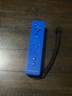 #52 2in1 MOTION PLUS Dark Blue Wii Remote controller for Nintendo Wii Console motion sensor