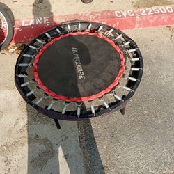 Trampoline Two Bikes Scooter A Unique One Pogo Stick And A Weed Eater Electric