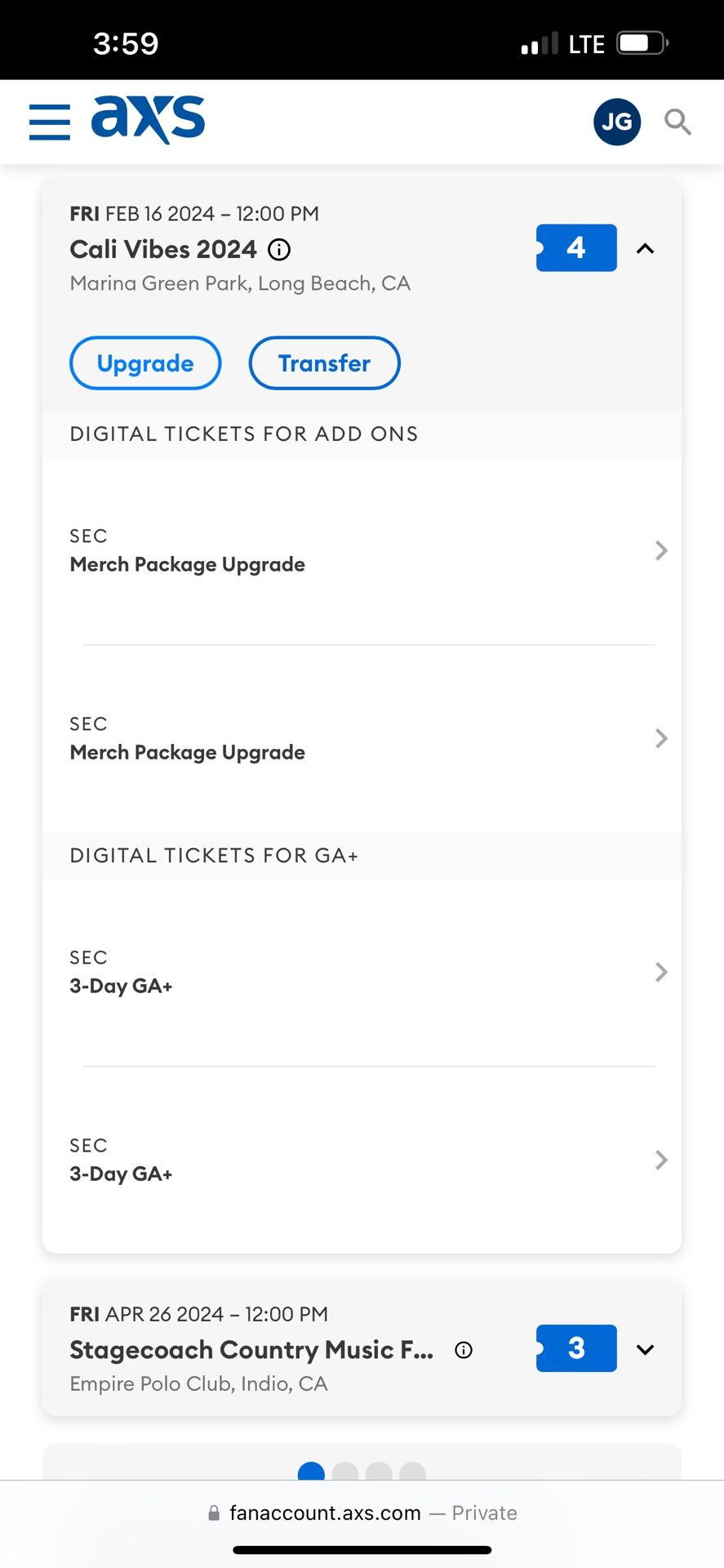Cali Vibes Passes With Merch Bag Upgrade
