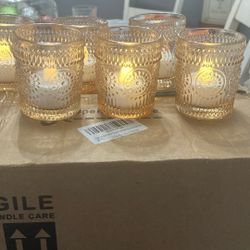 24pc Gold Votive Candles