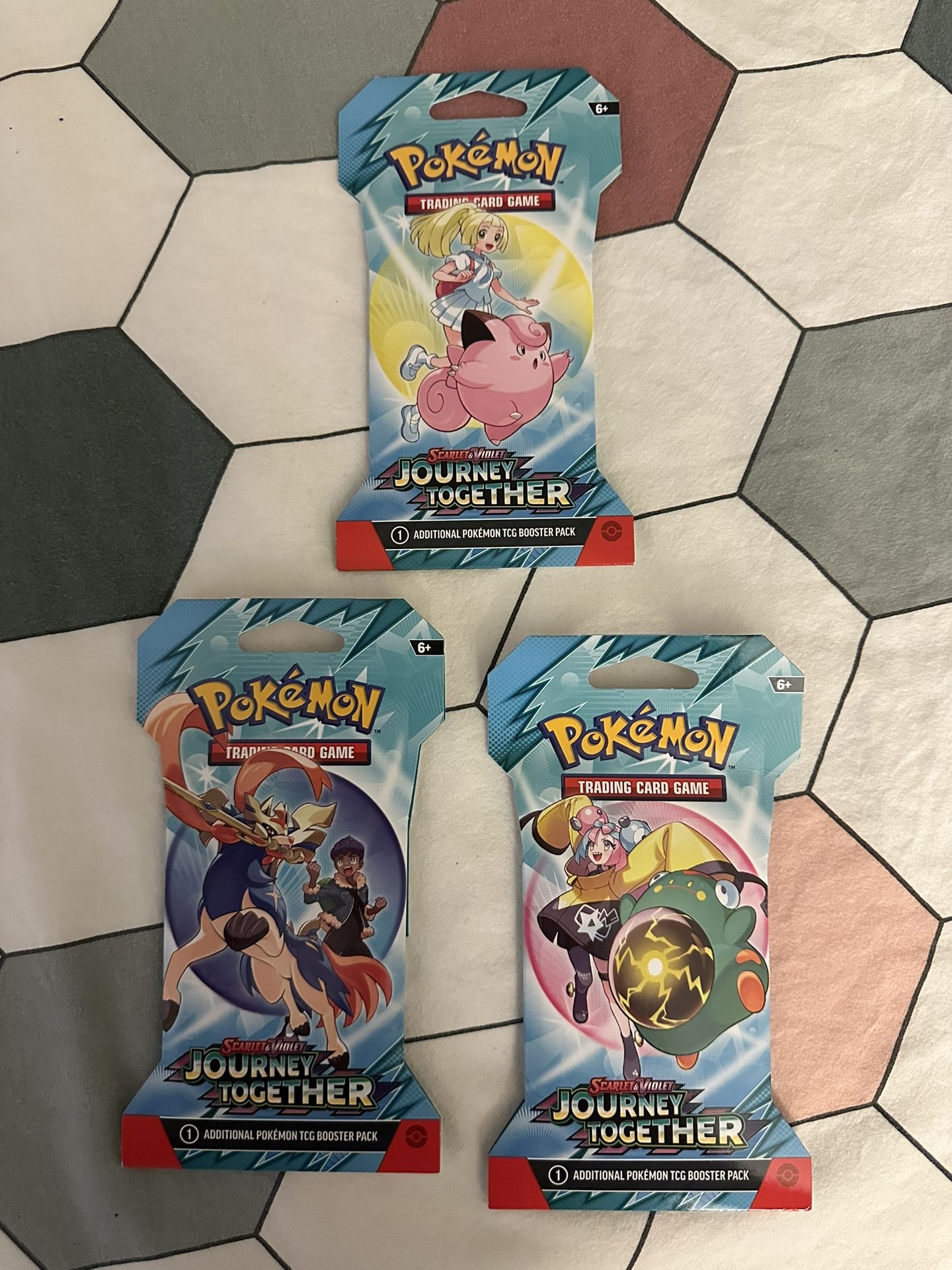 Pokemon Journey Together Scarlet & Violet Sleeved Booster Pack (3)