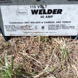Vintage Sears 50 Amp Arc Welder And Carbon Arc Torch
