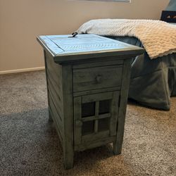 End Table Cabinet with outlets