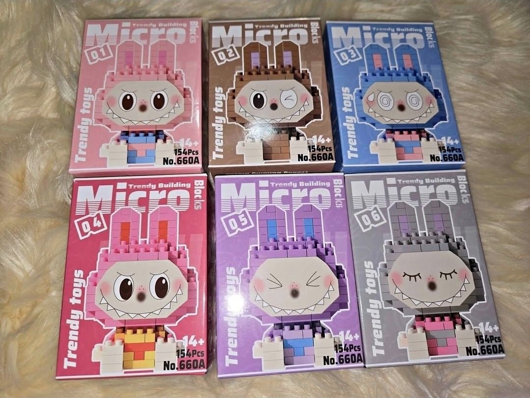 New Labubu Micro Building Blocks (154pcs/box)