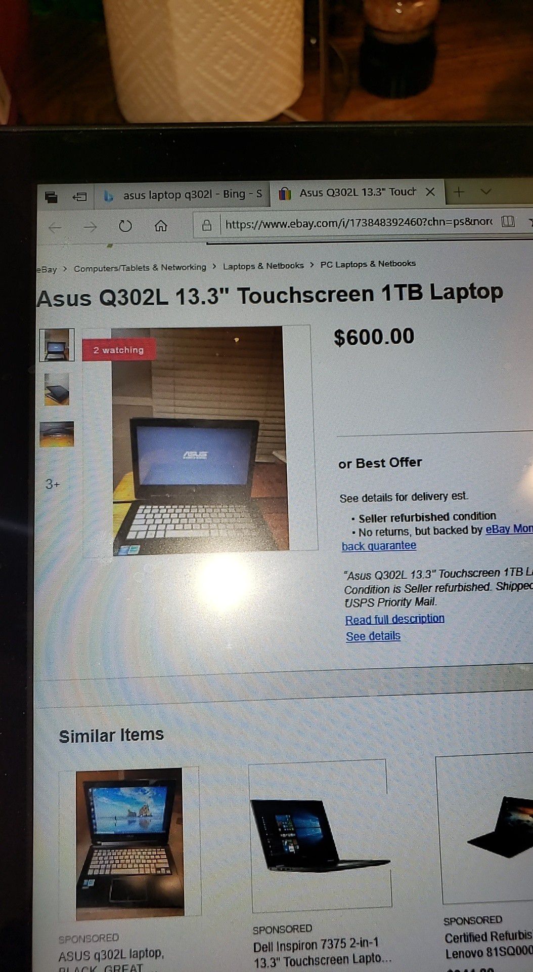 Asus touchscreen flip laptop