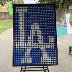 Custom Made Dodgers Bottle Caps 