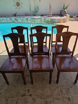 Wooden chairs