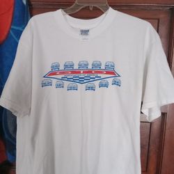 This Item Is a white Gildan T-Shirt featuring a graphic Design for the  GTO Association Of America!
