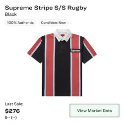 Stripe S/S Rugby Supreme Size S