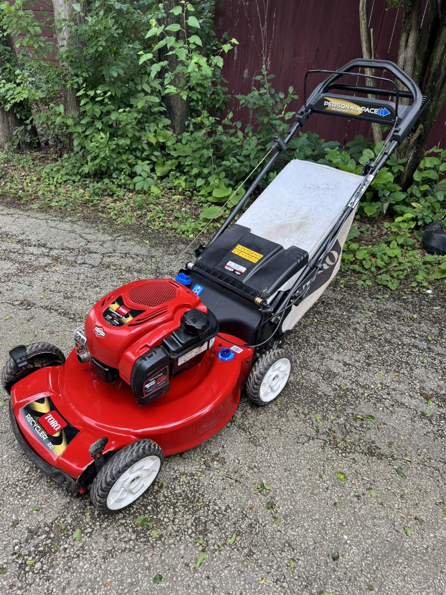 TORO Lawn Mower 7.25 Hp 163cc Self Propelled 22”RWD