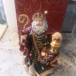 San Francisco Music Box Co Father Christmas W Original Box