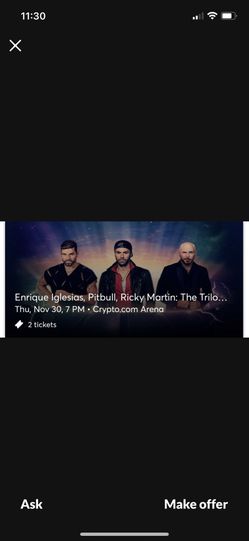 Enrique Iglesias Tickets LA CrytoArena