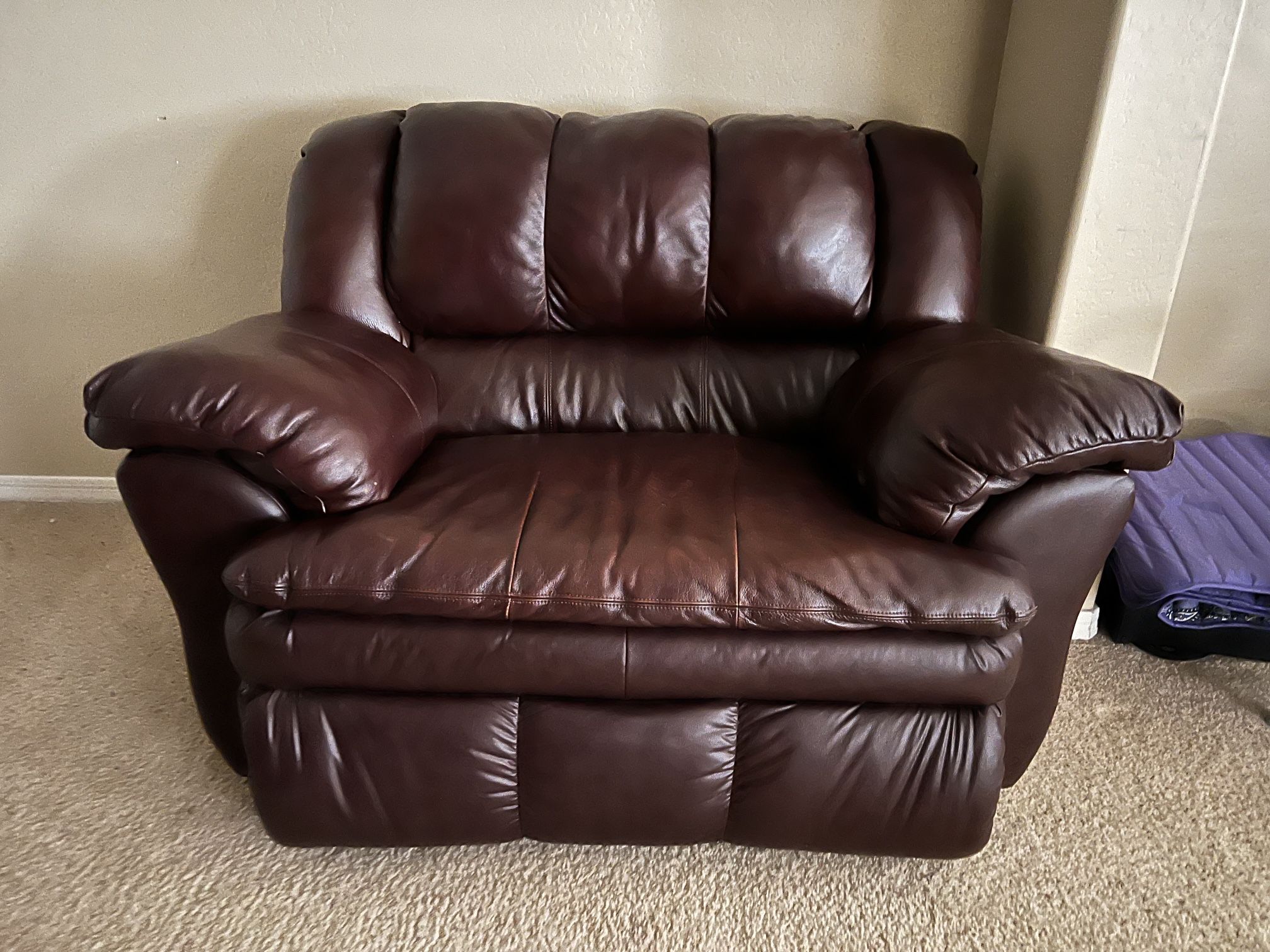 Leather Oversized Chair
