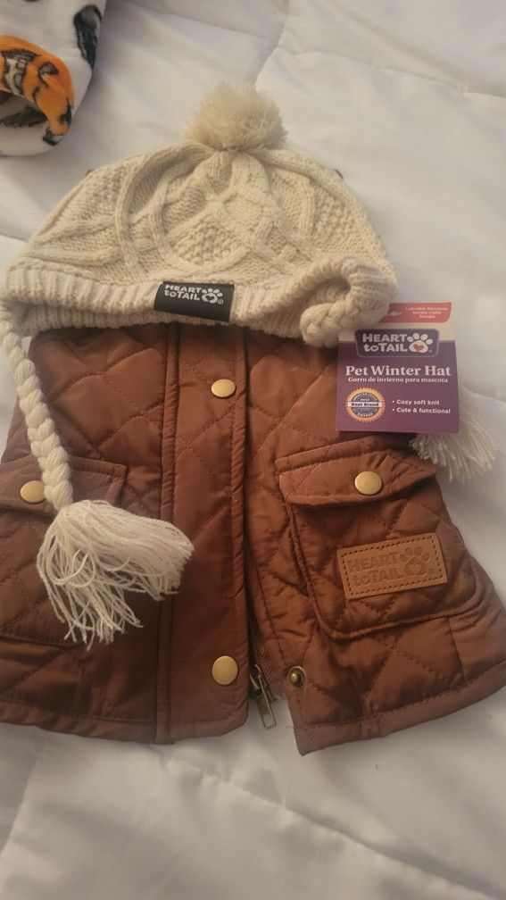 Dog Vest With Matching Hat