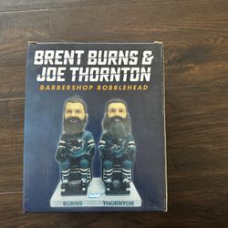 Brent Burns and Joe Thornton action figures 
