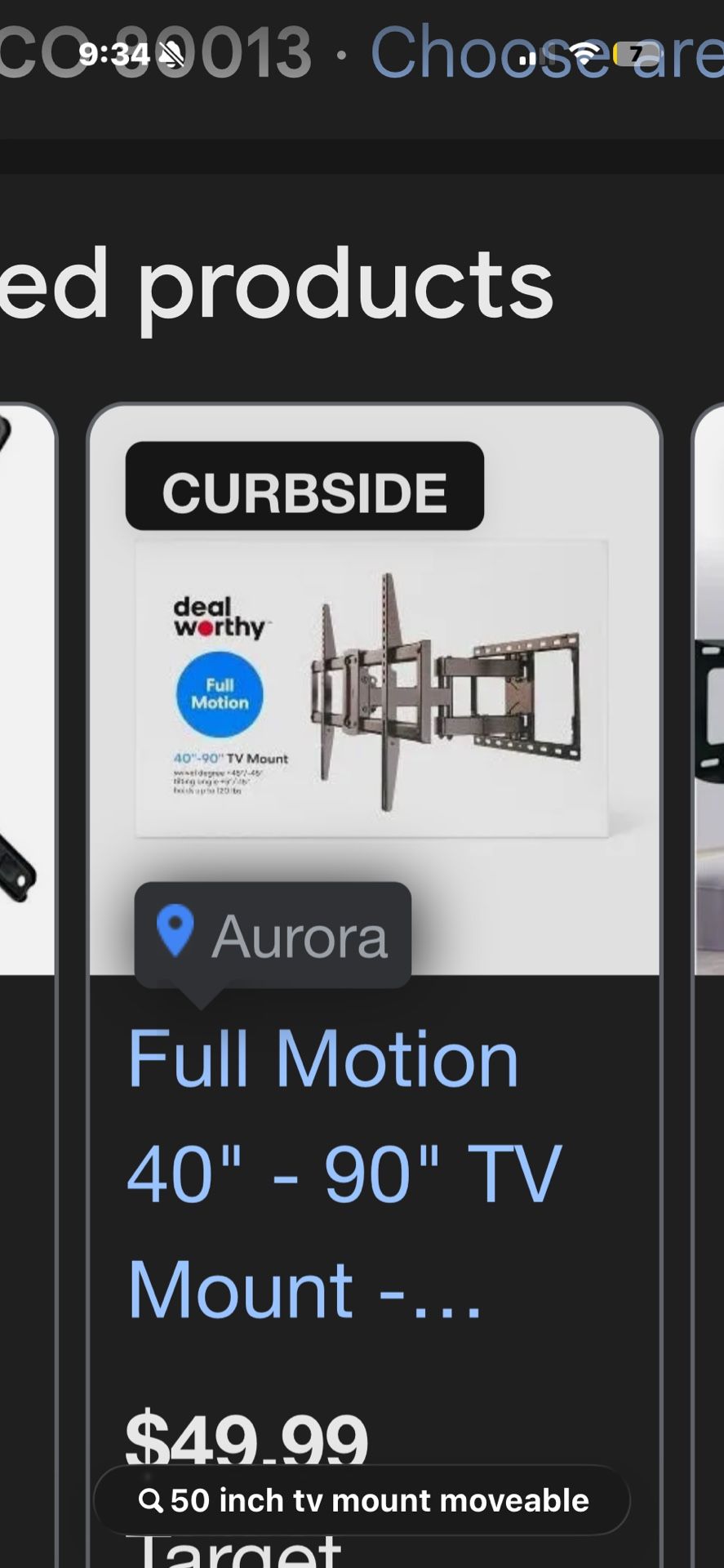 Movable 50inch Tv Mount