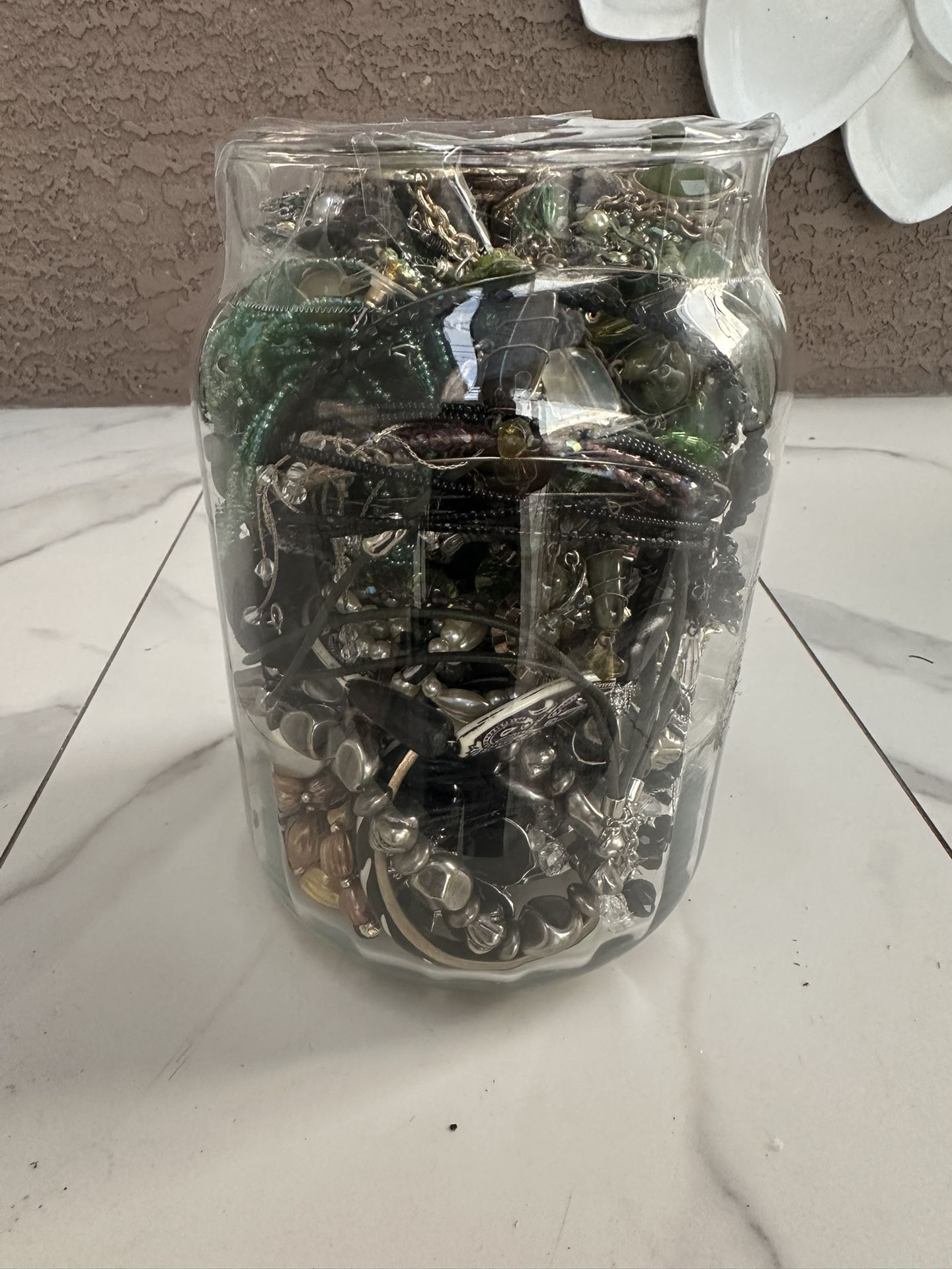 Huge Mystery Costume Jewelry Collection Necklaces Beads Bracelets Rare Green Emerald Colors 80’s 90’s Vintage