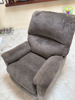 Gray Fabric Recliner Chair