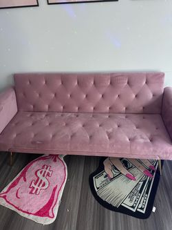 Pink Futon Sofa