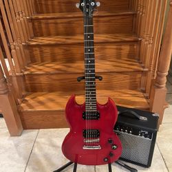 Epiphone SG Guitar W/ Fender Amp 