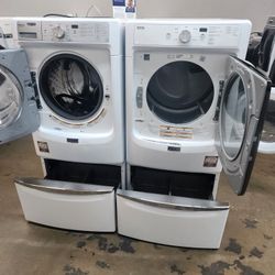 MAYTAG STEAM WASHER AND ELECTRIC DRYER 