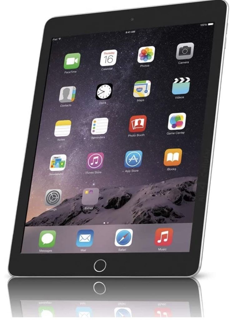 IPad Air Series 2  - Wifi & Cellular, 128GB, Space Grey (Apple SIM) - With Logitech Bluetooth Keyboard Folio