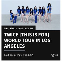 TWICE tickets - Row1 VIP Soundcheck 01/22/25 Thursday - KPOP concert