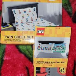 Lego Twin Sheet Set And Extra Pillow Case