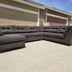 Dark Gray 3 Piece Sectional Sofa- Delivery Available 