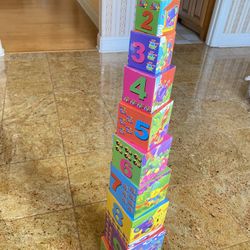 Stack boxes toys for kids