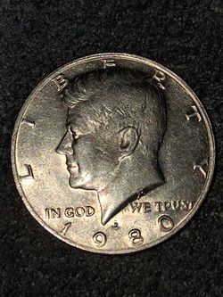 1980 Kennedy Balf Dollar error