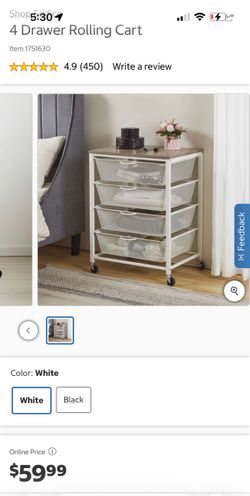 Rolling drawer cart