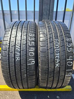 2 USED TIRES 235/40R19 GOOD YEAR ASSURANCE MAXLIFE    BOTH 2 TIRES INSTALLED AND BALANCED $140 ($70 each)