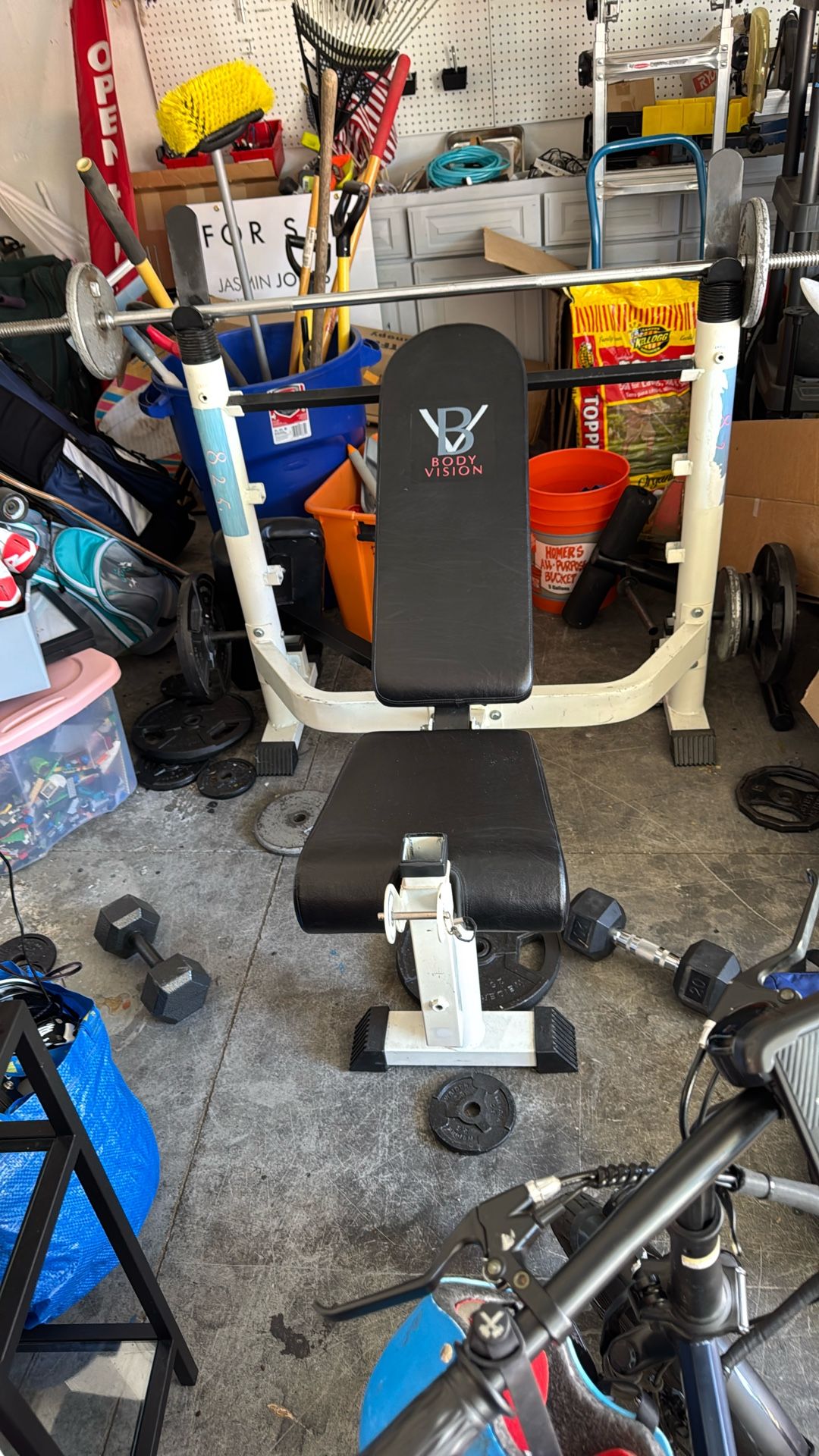 Gym Bench and leg press