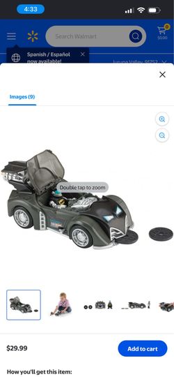 Imaginext Batman & Batmobile Like New ( No BOX)