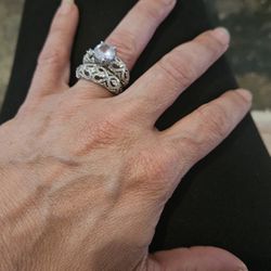 Promise Combination Couple Wedding Engagement Ring Engagem