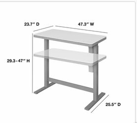 Tresanti Geller 47” Adjustable Height Desk