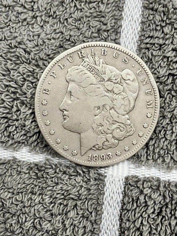 1893-CC Morgan Silver Dollar


