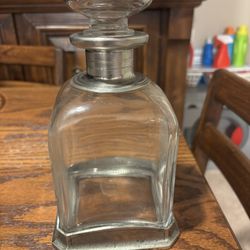 Antique Pewter Decanter