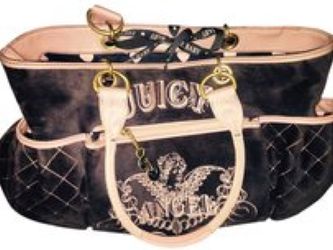 Juicy Couture Diaper Bag navy blue and pink