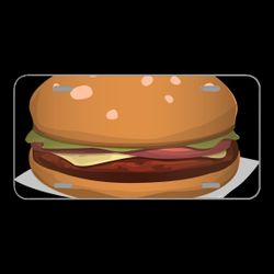 License Plate Novelty Car Front Hamburger Cheeseburger Burger Lunch