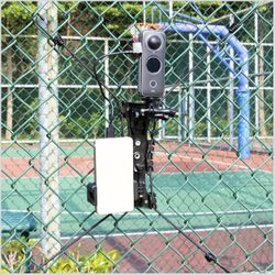 Baseball Cell Phone Fence Mount, iPhone Fence mount with Battery Holder for iPhone & Android, Gopro13 12 11, Mevo Start, Insta360 X5 X4 for Softball, 