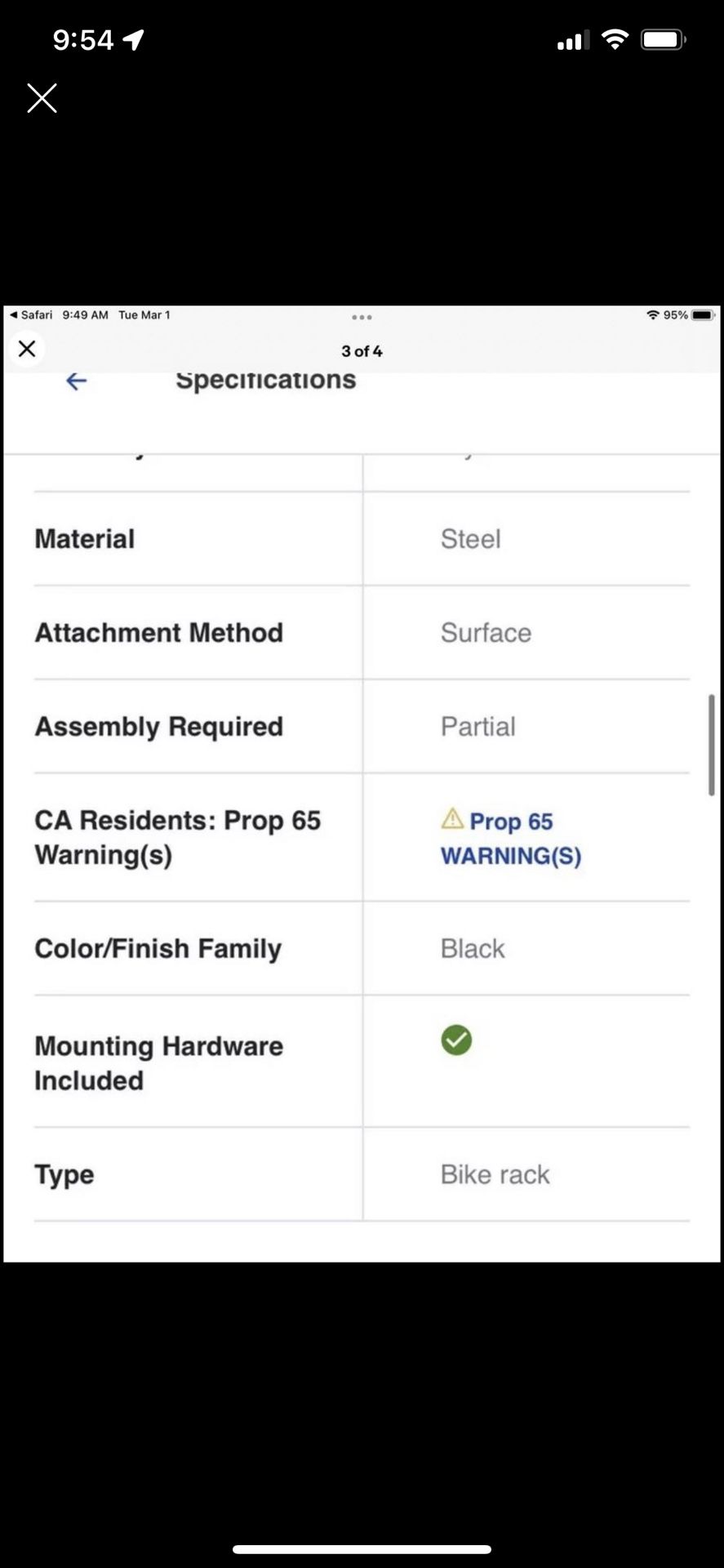 Carry-On Trailer Universal Lightweight 2 Bike Rack, #11053, 100lbs