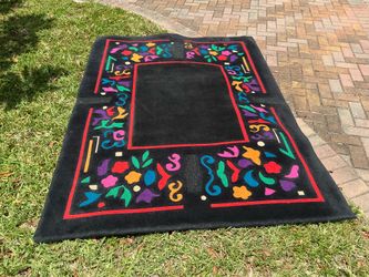 Final sale until Sunday ***Vintage Edward Fields Geometric Wool Rug