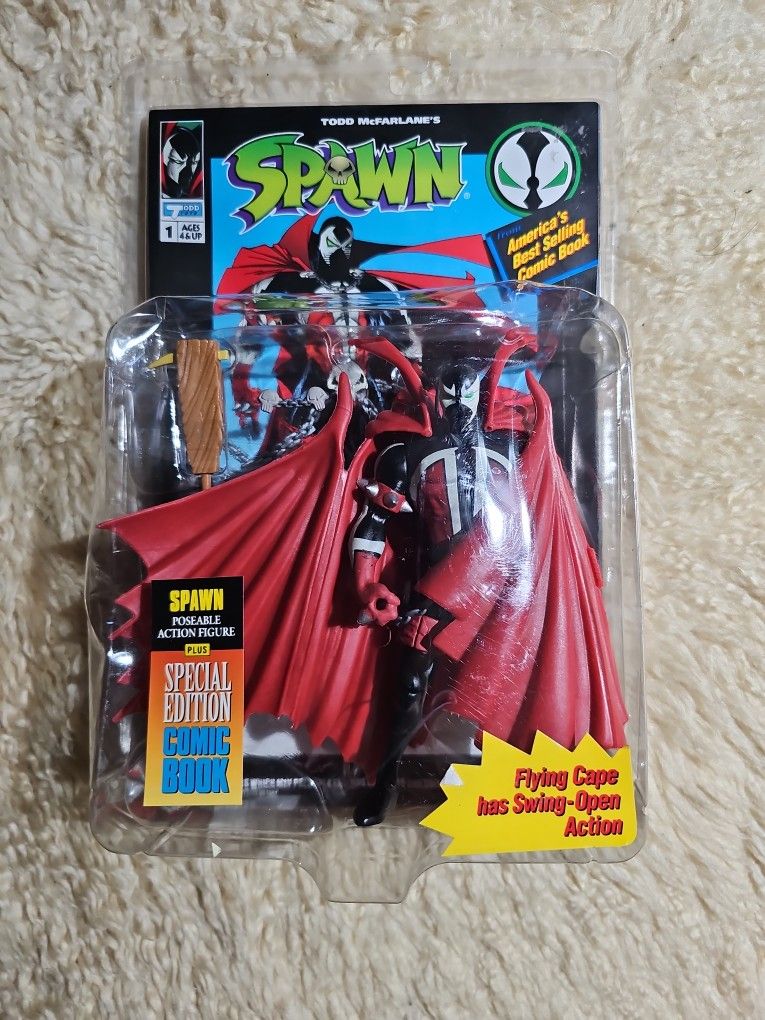 初期版 スポーン Flying Cape TMP TOYS ヴィンテージ Spawn: Flying Cape has Swing-Open Action by Flying Cape has swing